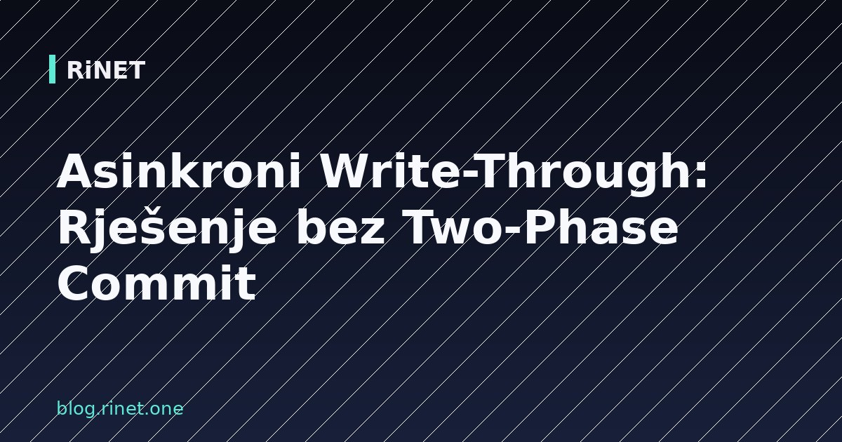 Asinkroni Write-Through: Rješenje bez Two-Phase Commit