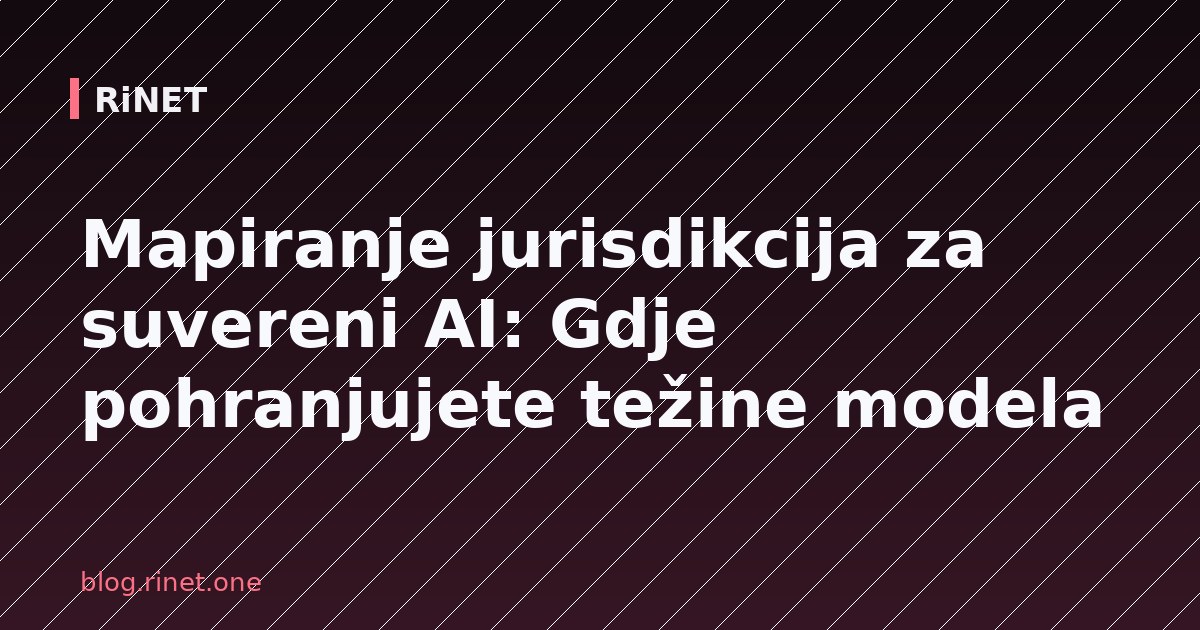 Where You Put Your Weights Matters: Jurisdictional Mapping for Sovereign AI