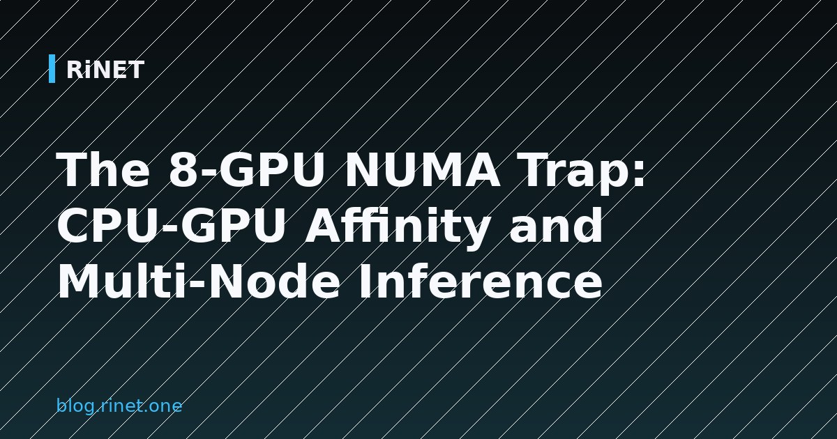 NUMA zamka s 8 GPU-a: CPU-GPU afinitet i multi-node inferencija