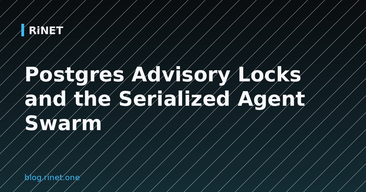 PostgreSQL Advisory Locks i Serijalizirani Agent Swarm