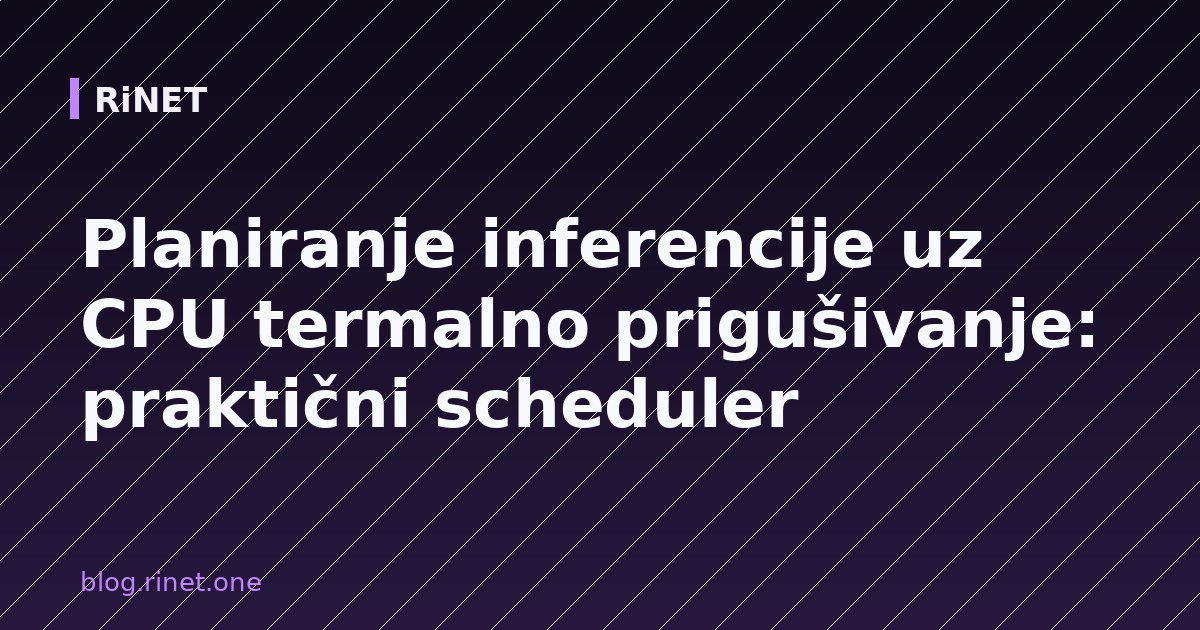 Scheduling Inference Around CPU Thermal Throttling: A Practical Scheduler