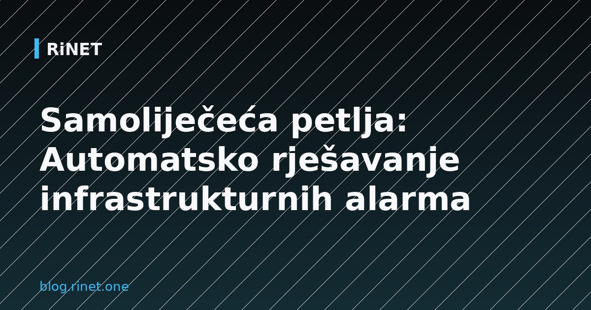 Samoliječeća petlja: Automatsko rješavanje infrastrukturnih alarma