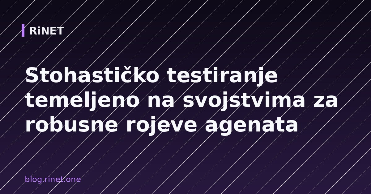 Stochastic Property-Based Testing for Agent Swarm Behaviors Beyond Unit Tests
