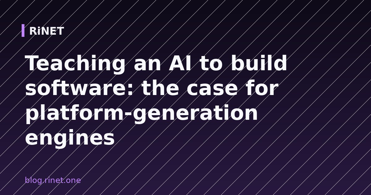 Platform-generation engines: Kako AI sam izgrađuje softver